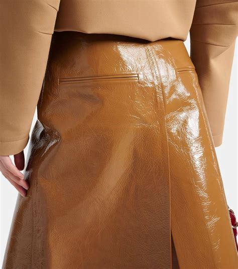 gucci leather pencil skirt|Gucci skirt ioffer.